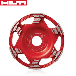 HILTI 힐티 콘크리트바닥면갈이 평컵휠  5인치 (내경22.23mm) 고급형 빨강색