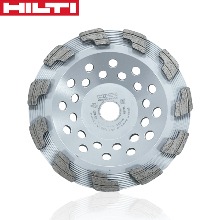 HILTI 힐티 콘크리트바닥면갈이 평컵휠  7인치 (내경 22.23mm) 범용 회색
